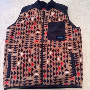 KAVU Rust Fleece Vest
